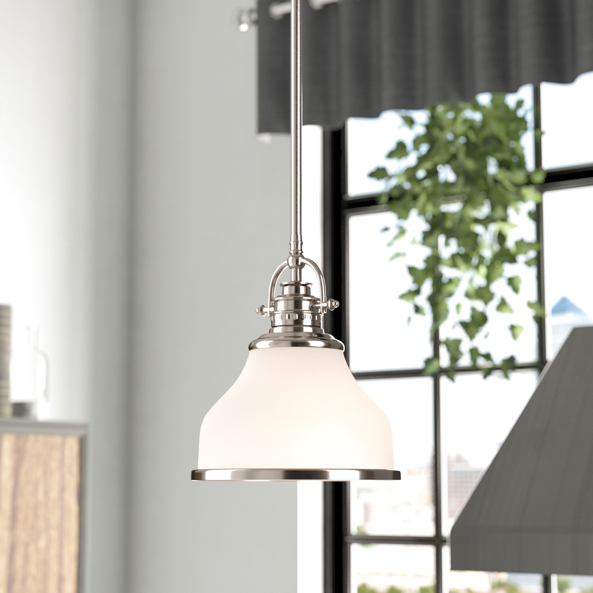 Darby Home Co Attles 1 Light Dome Pendant Reviews Wayfair