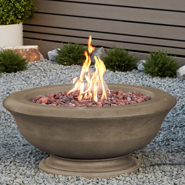 Backyard natural gas fire pits