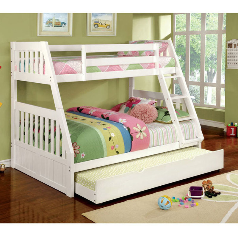 Hokku Designs Caitlyn Twin Over Full Bunk Bed With Trundle Wayfair Caitlyn Twin Over Full Bunk Bed With Trundle