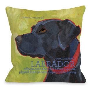 Doggy Du00e9cor Labrador Throw Pillow