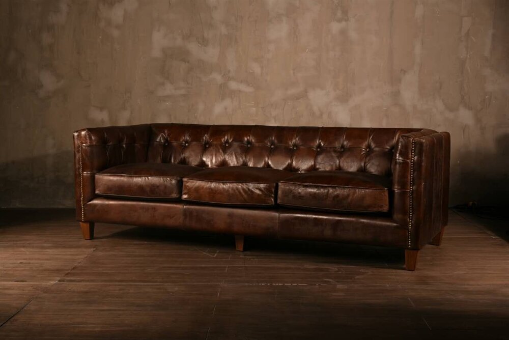 wayfair sofa leather while chesterfield