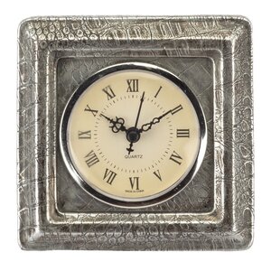 Burton Resin Clock with Croco Pattern