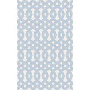 Beals Geometric Sly Blue Area Rug