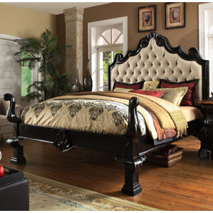 Liege King Upholstered Panel Bed by Eastern Legends