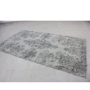 Vintage Hand-Knotted Gray Area Rug