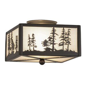 Tall Pines 2-Light Flush Mount