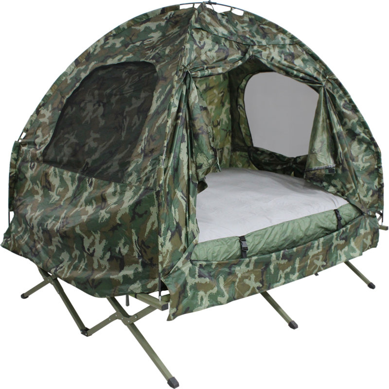 Dura Soleil Camo Camp Bed 2 Person Tent Wayfair.ca