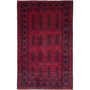 One-of-a-Kind Finest Rizbaft Hand-Knotted Red Area Rug