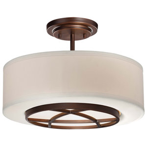 Giroflier 3-Light Semi-Flush Mount