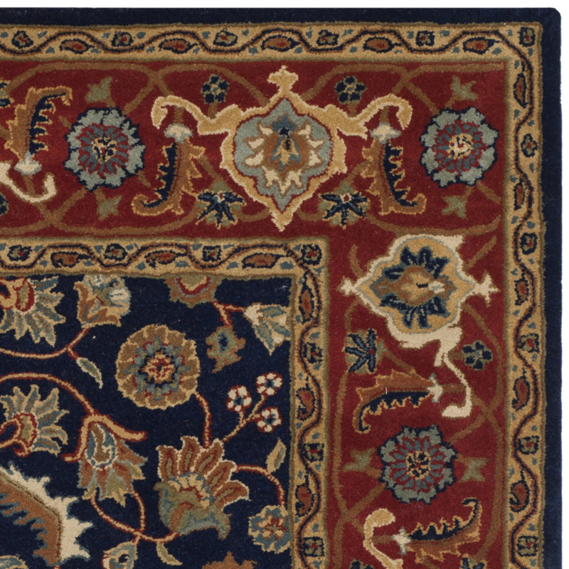 Safavieh Royalty Navy/Rust Area Rug & Reviews Wayfair