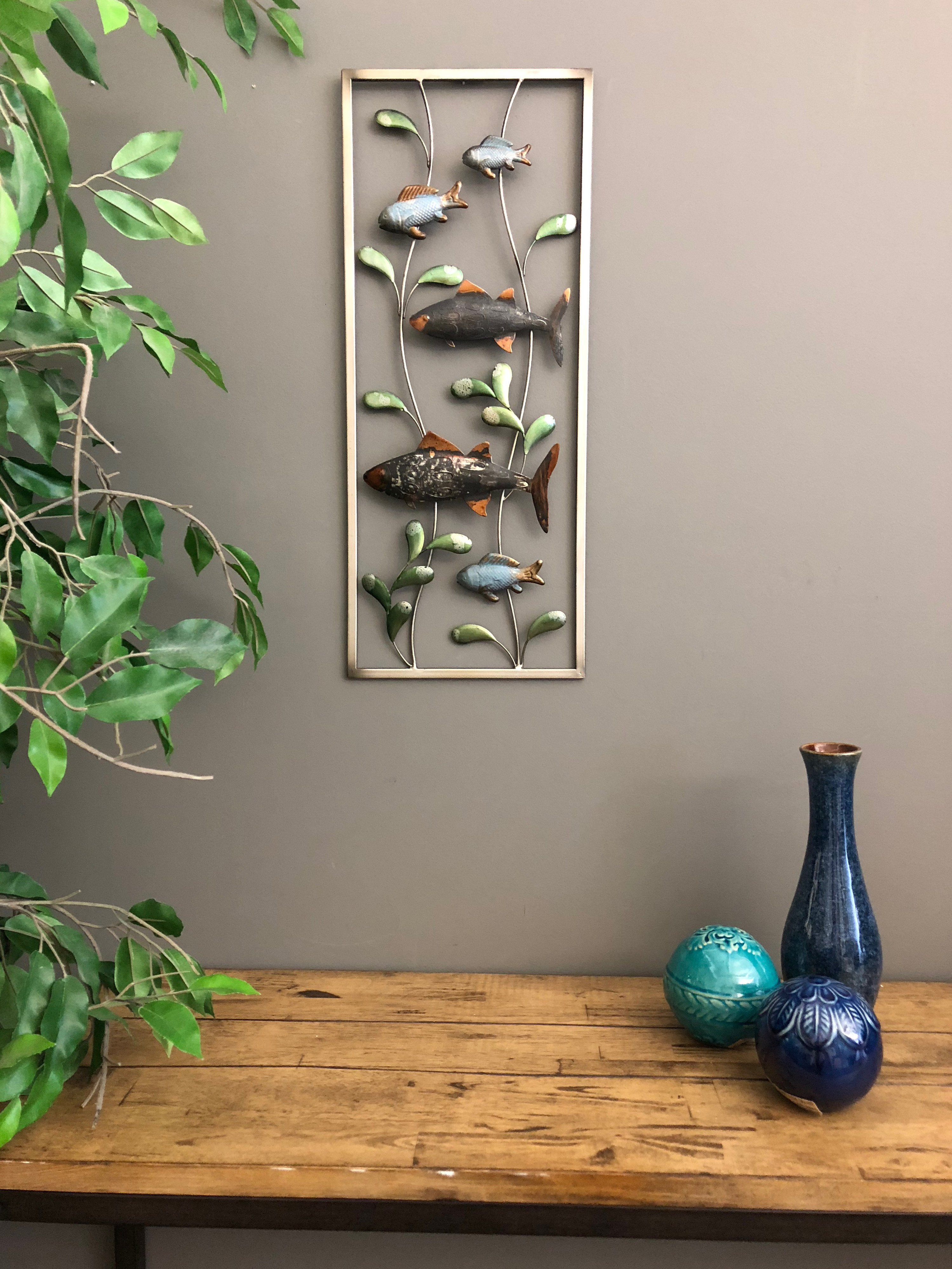 Highland Dunes Metal 3 Dimensional Fish Wall Décor Wayfair