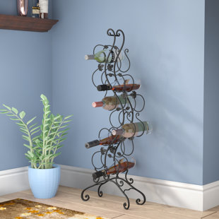 Corner Floor Wine Rack Wayfair Crossnore 12 Bottle Floor Wine Rack