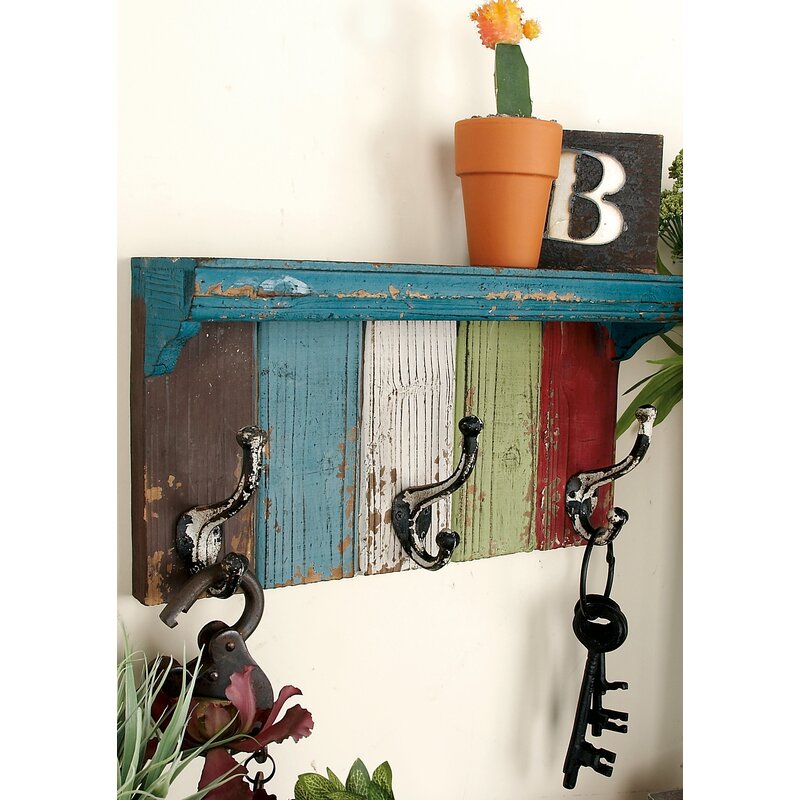 Cole & Grey Wood Metal Wall Hook & Reviews | Wayfair