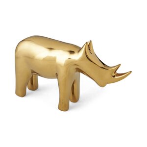 Rhino Gold Decorative Figurine