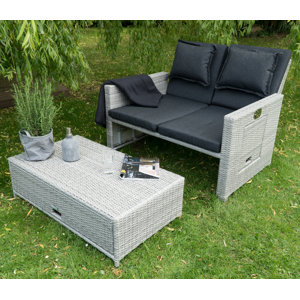 2-tlg. Loungesofa-Set Adenau mit Kissen von Werk..