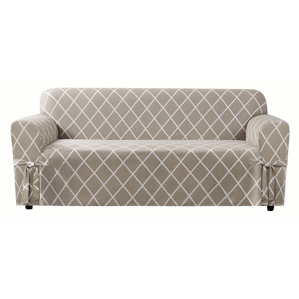 Lattice Box Cushion Sofa Slipcover by ..