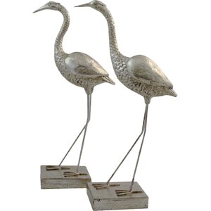 Crane 2 Piece Figurine Set