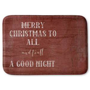 Merry Christmas to All Memory Foam Bath Rug