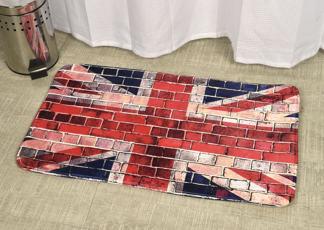 Evideco Union Jack Printed Bath Rug & Reviews Wayfair