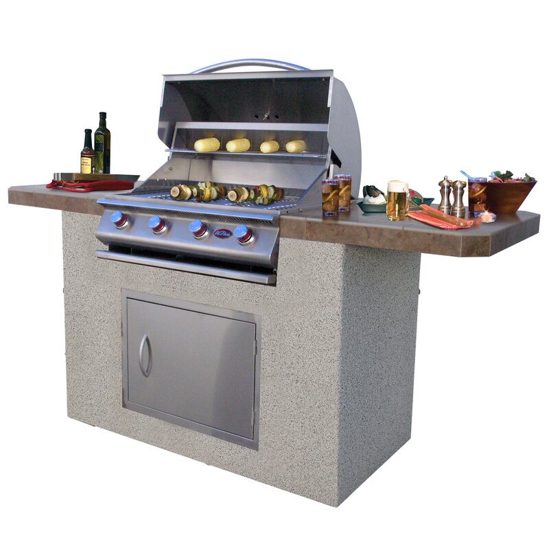 Cal Flame 4Burner Built In Propane Gas Grill with & Reviews