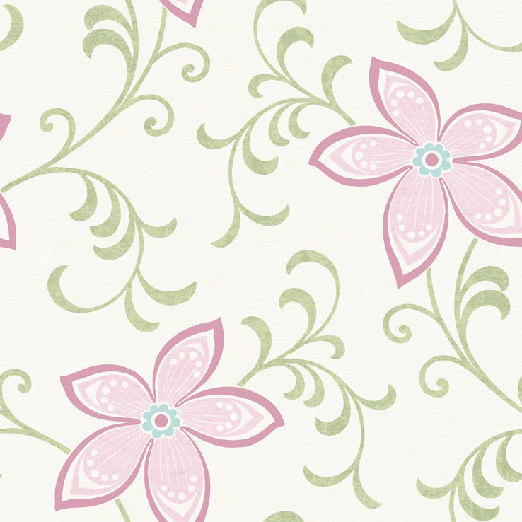 Brewster Home Fashions Christel Khloe Girly 33' x 20.5 ...