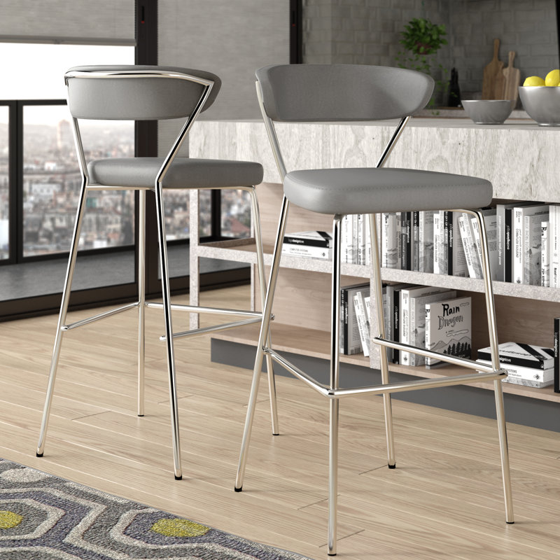 Viviana 30" Bar Stool & Reviews AllModern