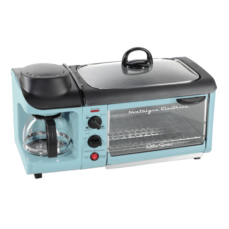Nostalgia Electrics 4-Cup Retro Series 3-in-1 Breakfast ...