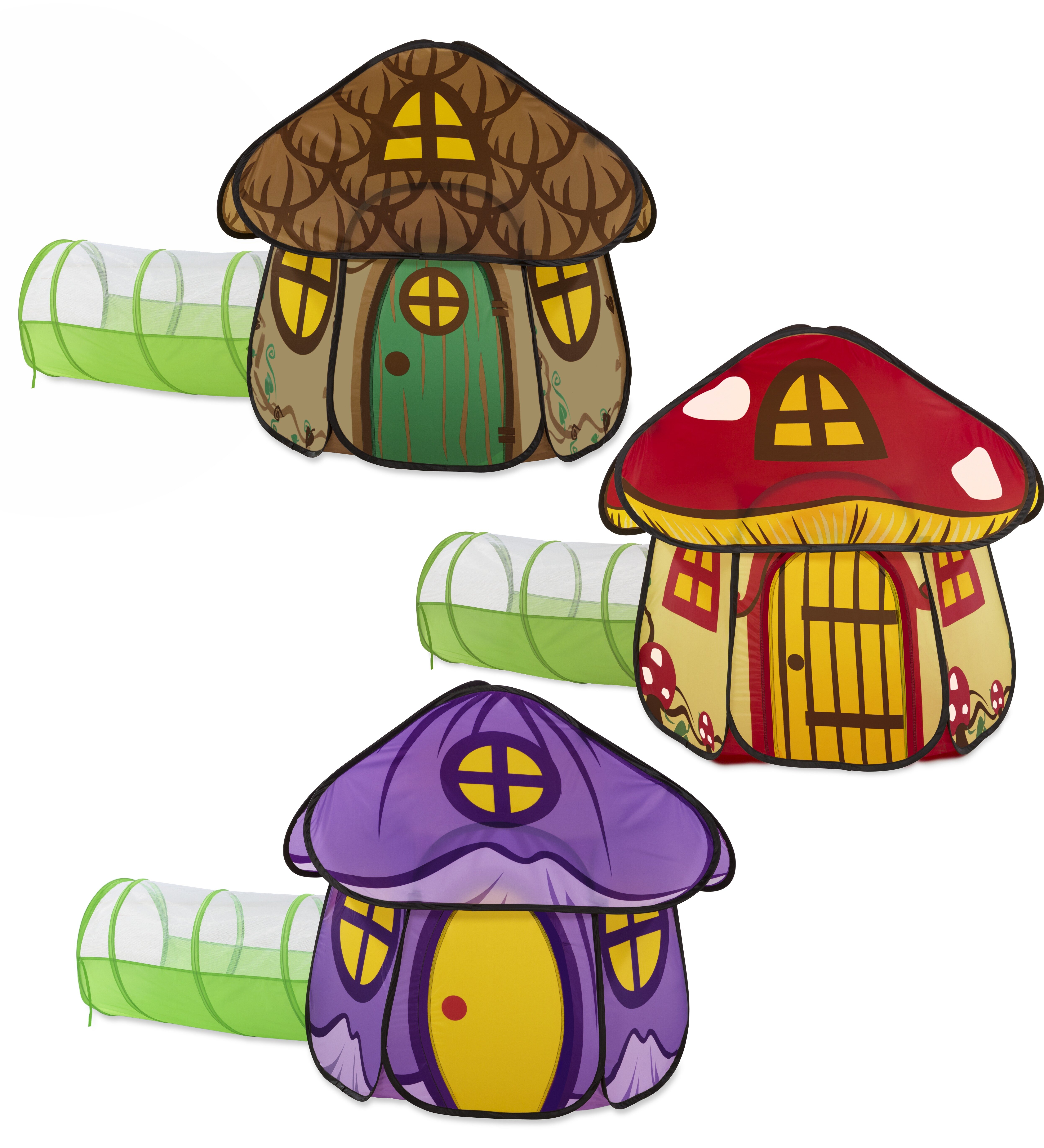 3 Piece Fairy Village Play Tent Set