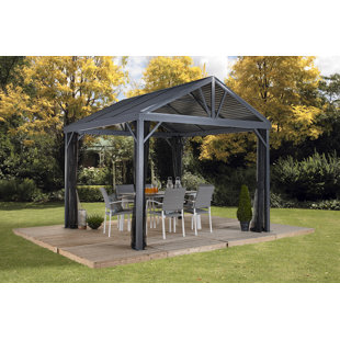 Gazebos You Ll Love Wayfair Sanibel I Aluminum Patio Gazebo