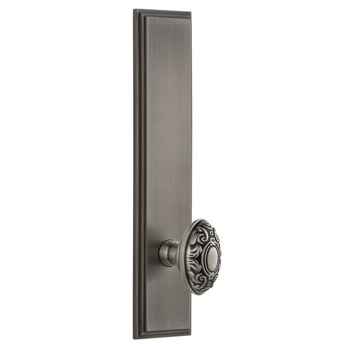 Grande Victorian Double Dummy Door Knob With Carre Plate