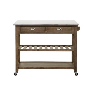 Kitchen Cart with Stainless Steel Top