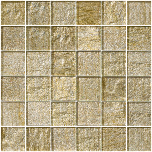 Metal Look Backsplash Tile You Ll Love Wayfair 2 X Gl Mosaic Tile In Gold Silver