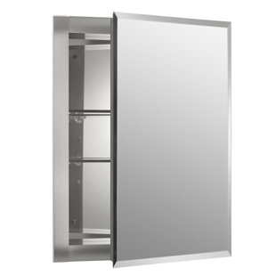Medicine Cabinets You Ll Love 16 X 20 Aluminum Mirrored Medicine Cabinet