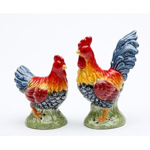 Mini Rooster Salt and Pepper Set