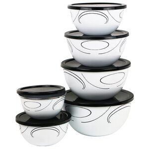 Simple Lines 6 Container Food Storage Set