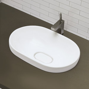 Primrose Classically Redefined Semi Oval Vessel Bathroom Sink