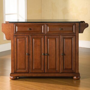 Pottstown Kitchen Island with Granite Top