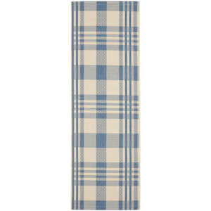 Laurel Beige/Blue Indoor/Outdoor Area Rug