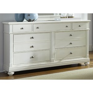 Saguenay 7 Drawer Wood Dresser