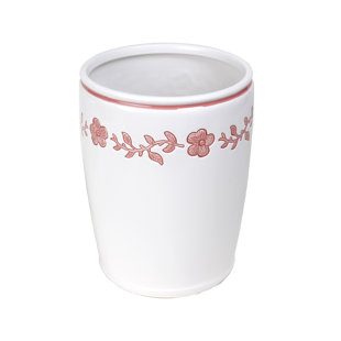 Ceramic Bathroom Trash Can Wayfair Portica Ceramic Waste Basket