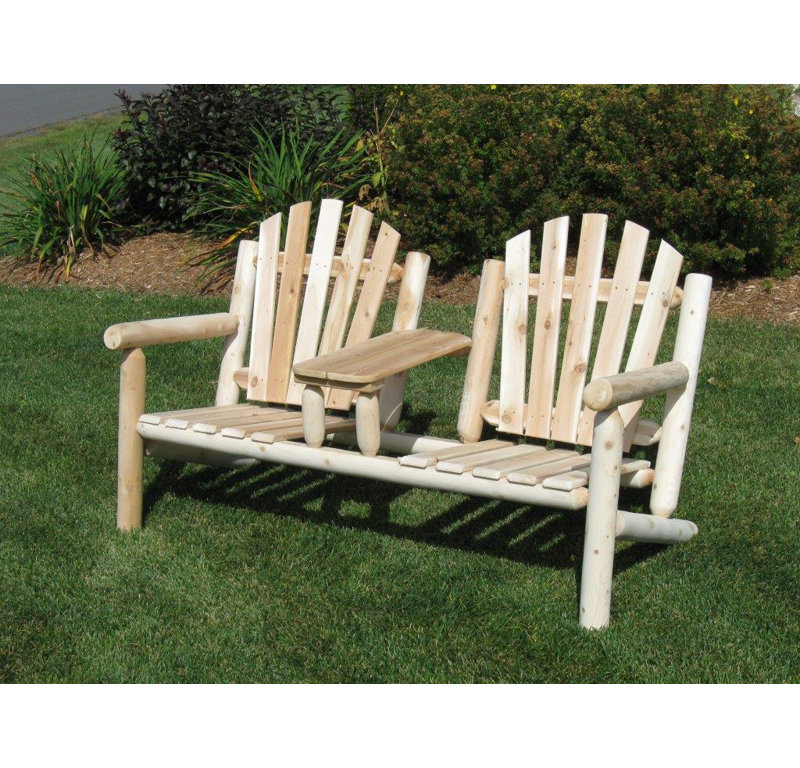 Loon Peak Olney Cedar Tete A Bench Wayfair