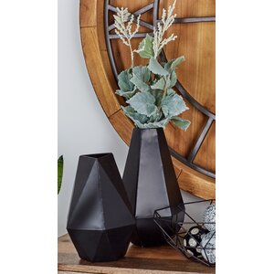 Metal 2 Piece Table Vase Set