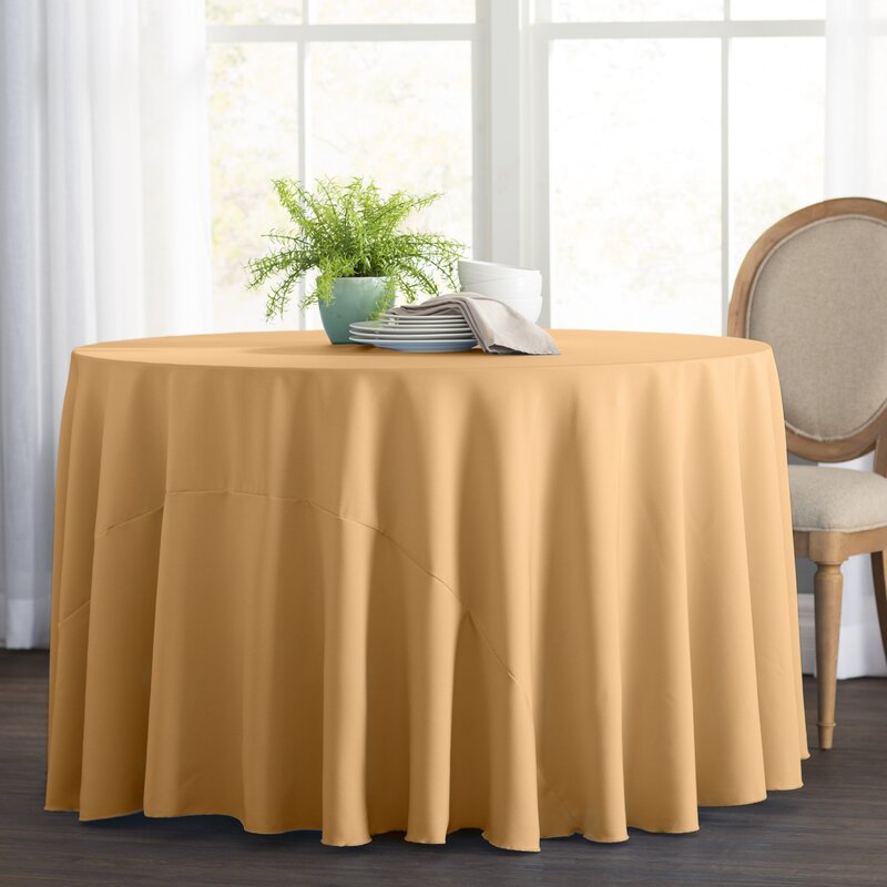 Wayfair Basics™ Wayfair Basics Polyester Round Tablecloth & Reviews ...