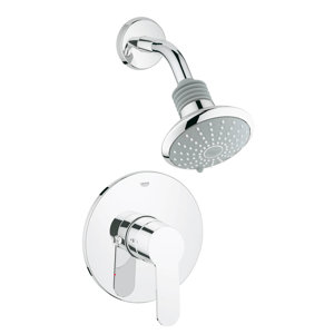 Eurostyle Cosmopolitan Pressure Balance Volume Control Shower Faucet with Lever Handle