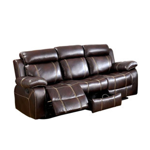 Sofa Contrast Piping Wayfair Yizheng Reclining Sofa With Contrast Sching