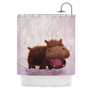 The Happy Hippo Shower Curtain