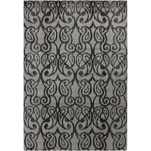 Vivienne Charcoal/Gray Suzani Area Rug