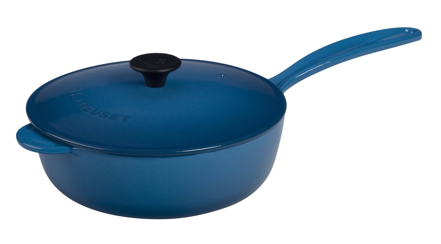 Le Creuset Enameled Cast Iron Saucier Pan with Lid & Reviews | Wayfair