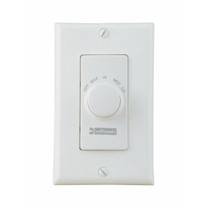 Four Speed Ceiling Fan Remote Wall Control in Almond