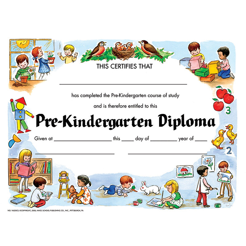 hayes school publishing pre kindergarten diploma